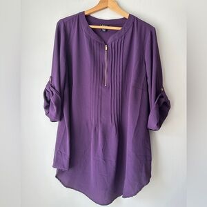 Evans Plus Size Purple Tunic